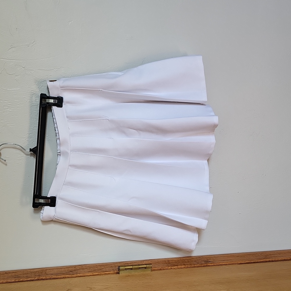 WidleFable White Tennis Skirt